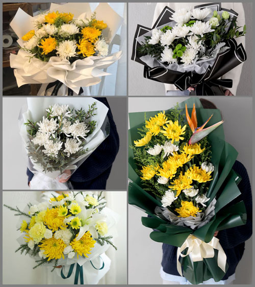 山东青岛平度市旧店镇东王埠后村白事花束代送